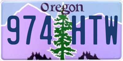 OR license plate 974HTW