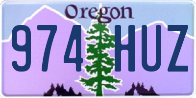 OR license plate 974HUZ