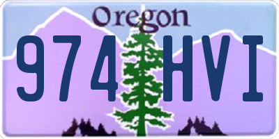OR license plate 974HVI