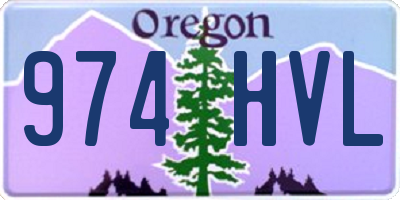 OR license plate 974HVL