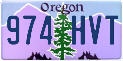 OR license plate 974HVT
