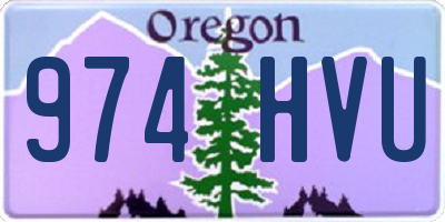 OR license plate 974HVU