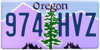 OR license plate 974HVZ