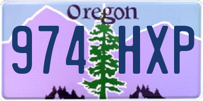 OR license plate 974HXP
