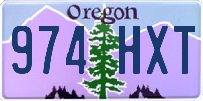 OR license plate 974HXT