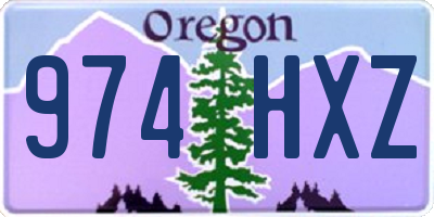 OR license plate 974HXZ
