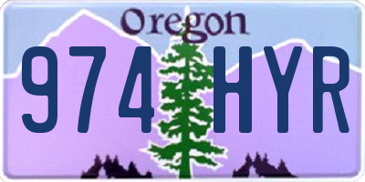 OR license plate 974HYR