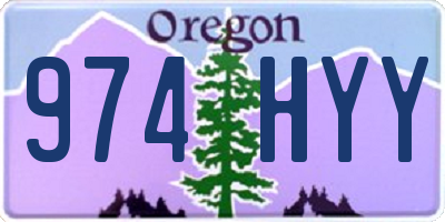 OR license plate 974HYY