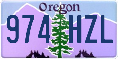 OR license plate 974HZL