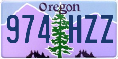 OR license plate 974HZZ