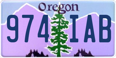 OR license plate 974IAB