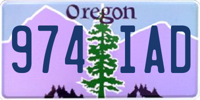 OR license plate 974IAD