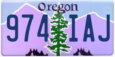 OR license plate 974IAJ