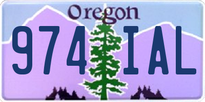 OR license plate 974IAL