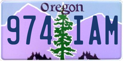 OR license plate 974IAM