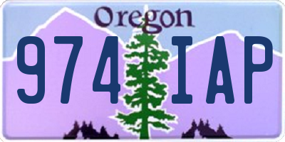 OR license plate 974IAP