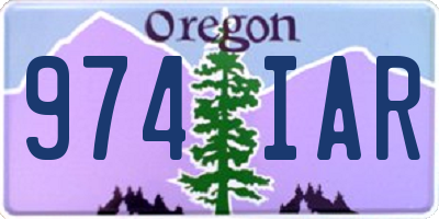 OR license plate 974IAR