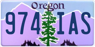 OR license plate 974IAS