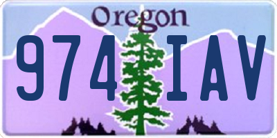 OR license plate 974IAV