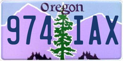 OR license plate 974IAX