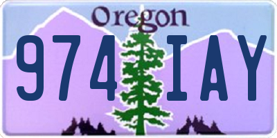 OR license plate 974IAY