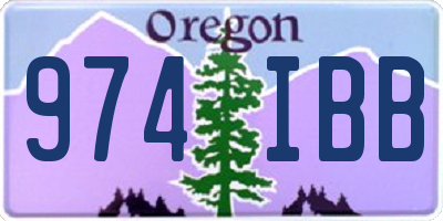 OR license plate 974IBB