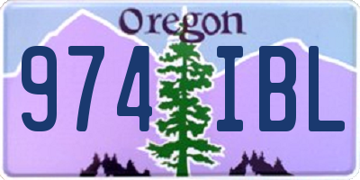 OR license plate 974IBL