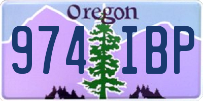 OR license plate 974IBP