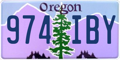 OR license plate 974IBY