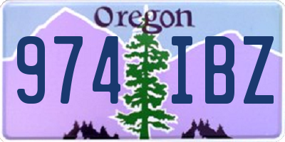 OR license plate 974IBZ