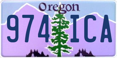 OR license plate 974ICA