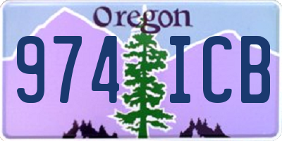 OR license plate 974ICB