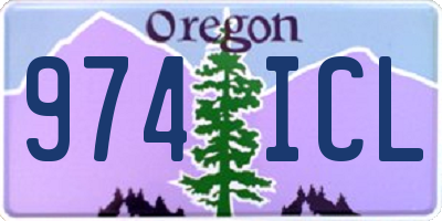 OR license plate 974ICL