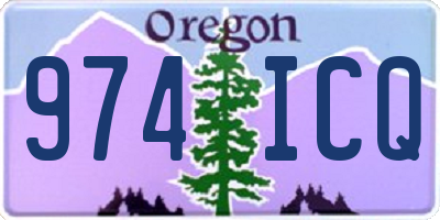 OR license plate 974ICQ