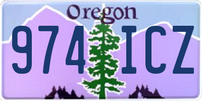 OR license plate 974ICZ