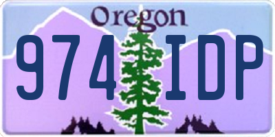 OR license plate 974IDP