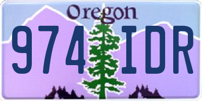 OR license plate 974IDR