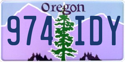 OR license plate 974IDY