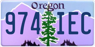 OR license plate 974IEC