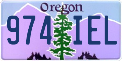 OR license plate 974IEL