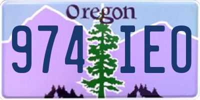 OR license plate 974IEO
