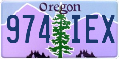 OR license plate 974IEX