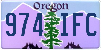 OR license plate 974IFC