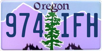OR license plate 974IFH