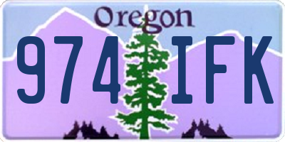 OR license plate 974IFK