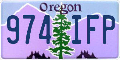 OR license plate 974IFP