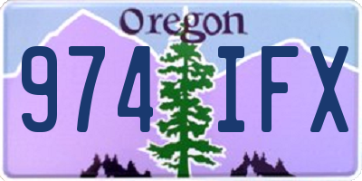 OR license plate 974IFX
