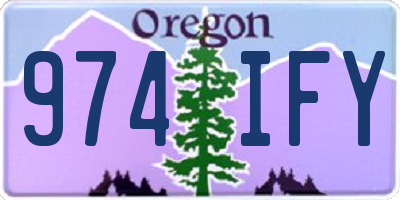 OR license plate 974IFY