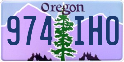 OR license plate 974IHO