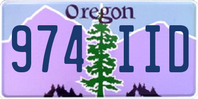 OR license plate 974IID
